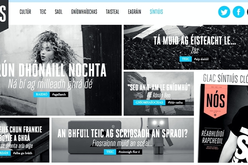 NÓS ar líne ag bogadh tí - nos.ie le seoladh inniu